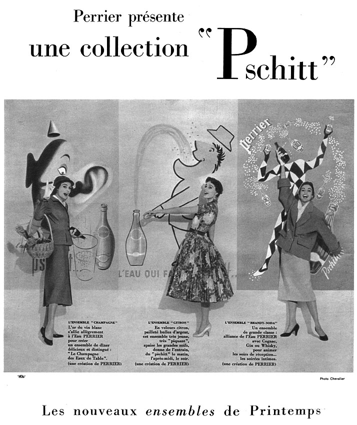 Advert Perrier 1954