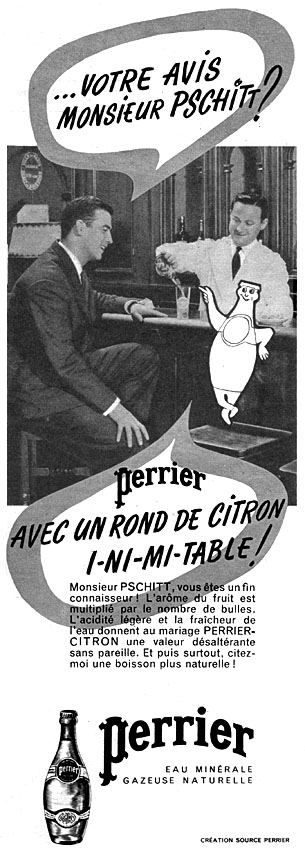 Advert Perrier 1954