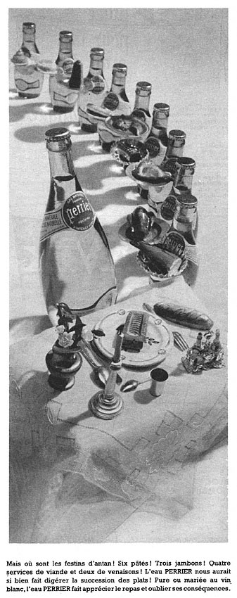 Advert Perrier 1955