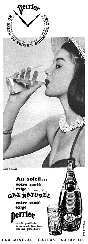 Advert Perrier 1957