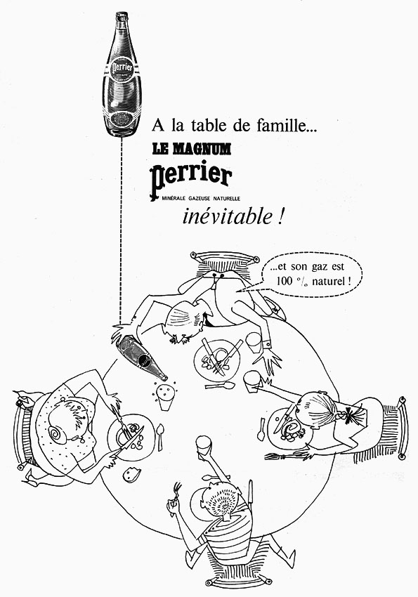 Advert Perrier 1961