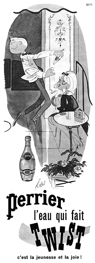 Advert Perrier 1962
