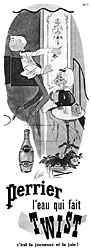 Advert Perrier 1962