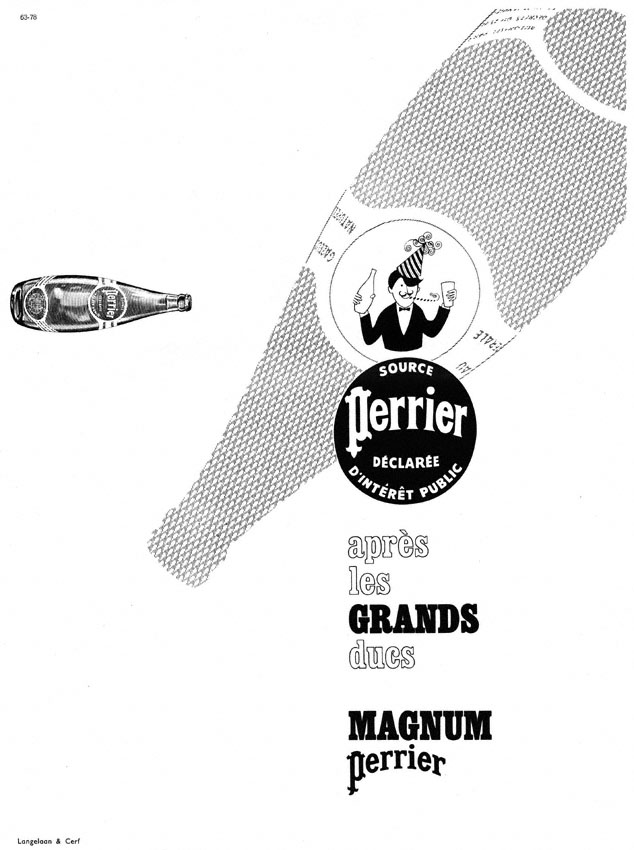 Advert Perrier 1963