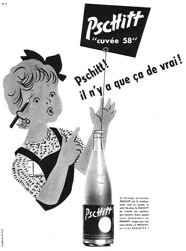 Advert Pschitt 1958