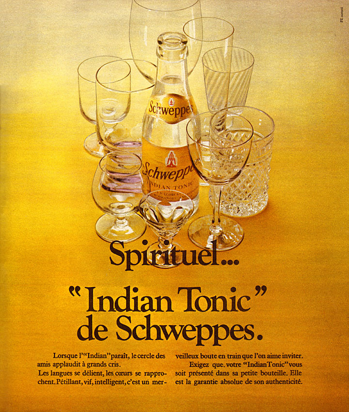 Advert Schweppes 1973