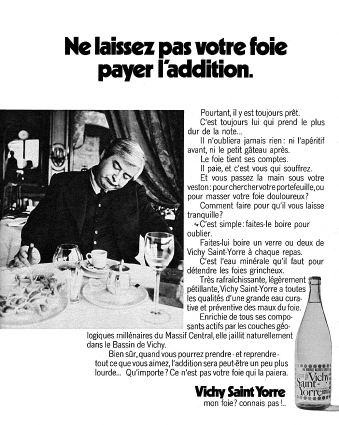 Advert Vichy 1970