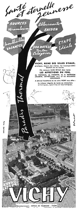 Advert Vichy 1954