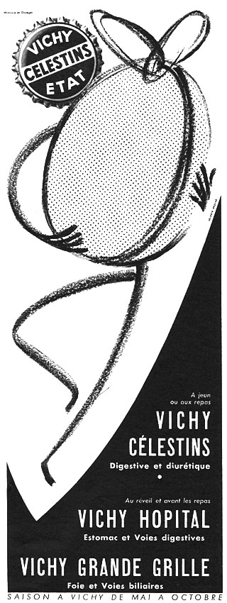Advert Vichy 1954