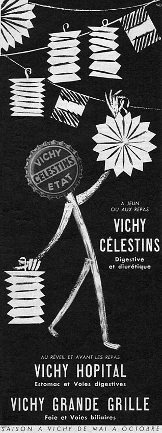 Advert Vichy 1954