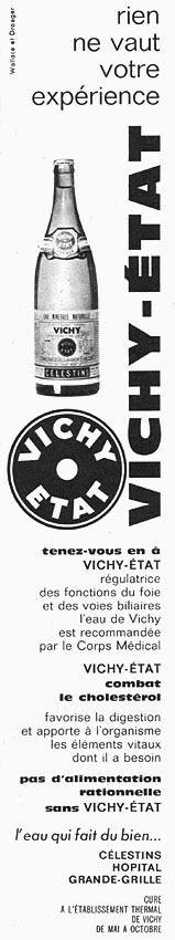 Advert Vichy 1961