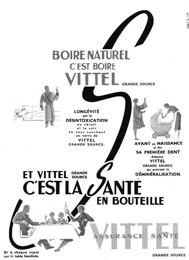 Advert Vittel 1954