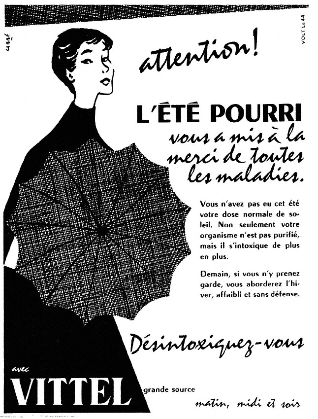 Advert Vittel 1954