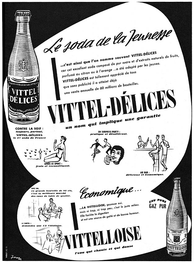 Advert Vittel 1955