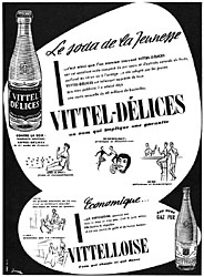 Advert Vittel 1955