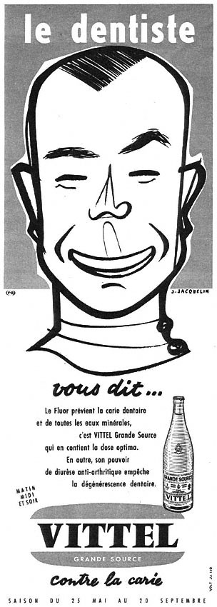 Advert Vittel 1958