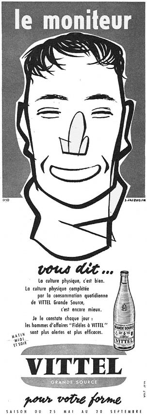 Advert Vittel 1958