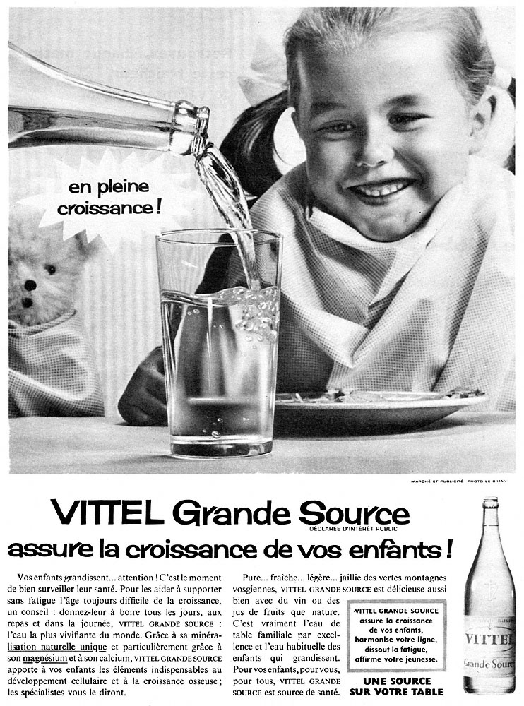 Advert Vittel 1960