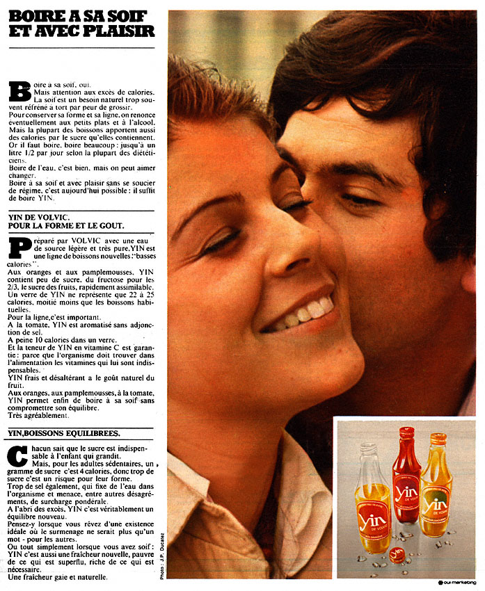 Advert Volvic 1973