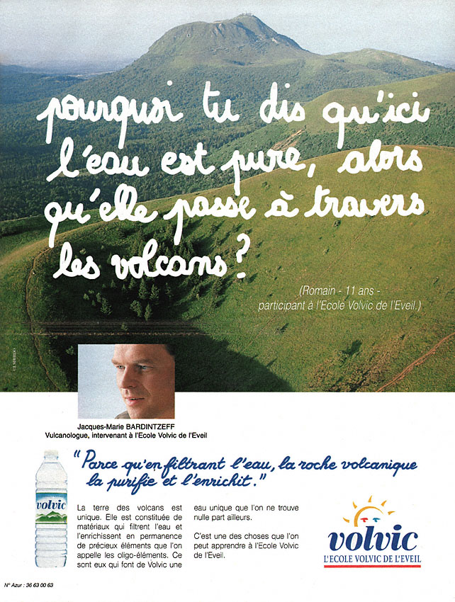 Advert Volvic 1996