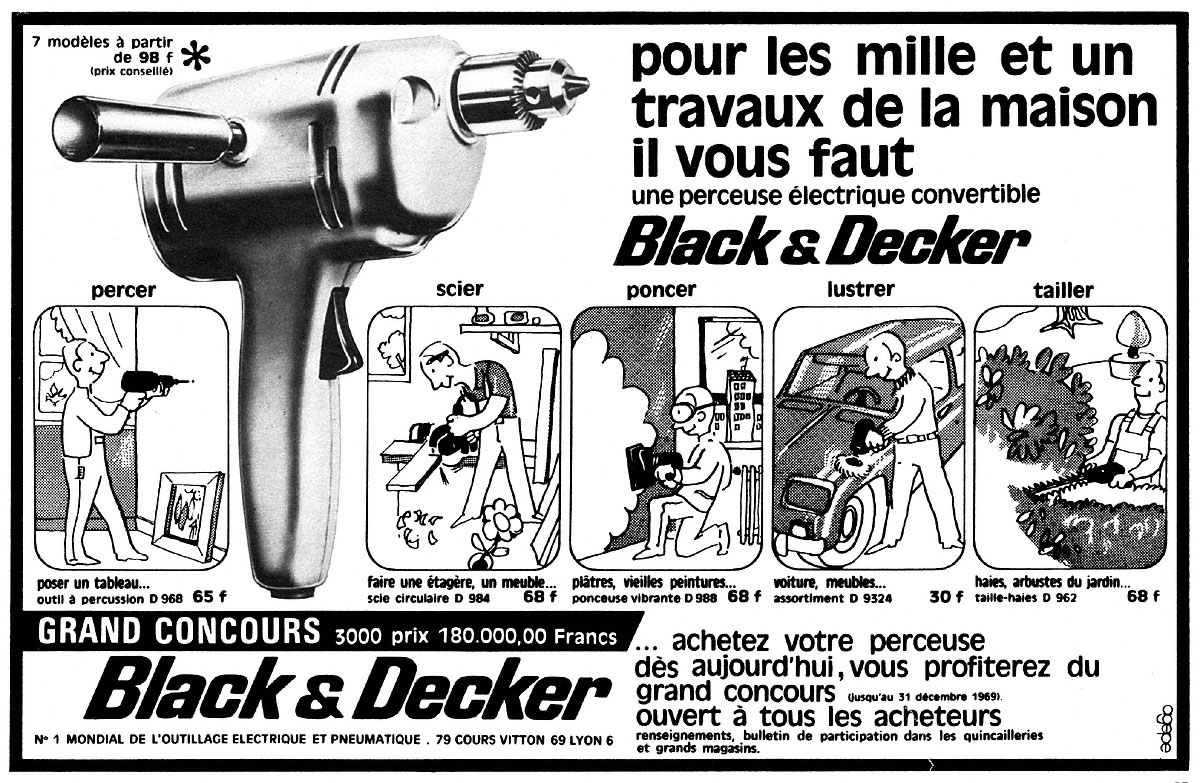 Advert Black & Decker 1969