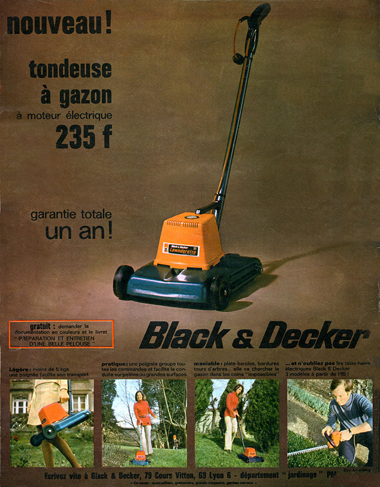 Advert Black & Decker 1970
