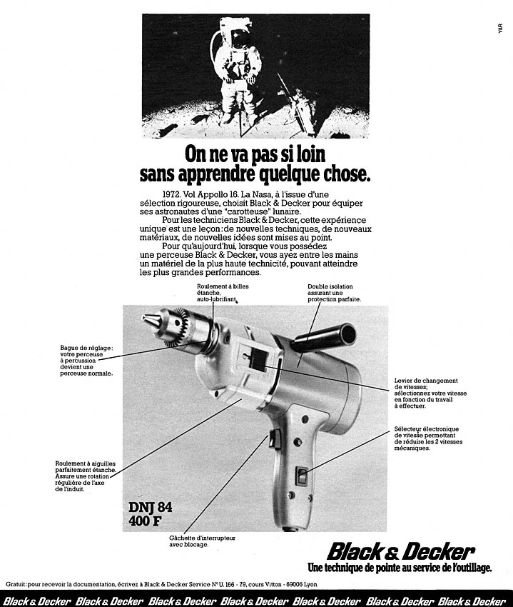 Advert Black & Decker 1973