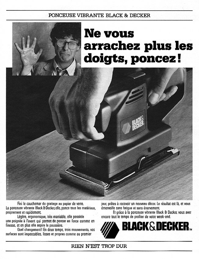 Advert Black & Decker 1987