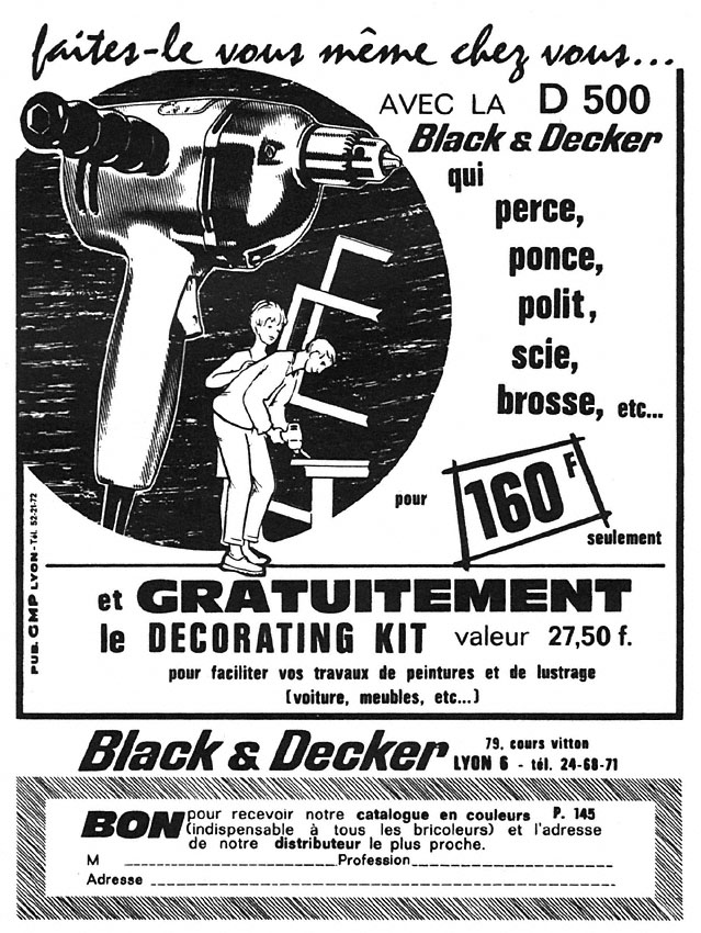 Advert Black & Decker 1964