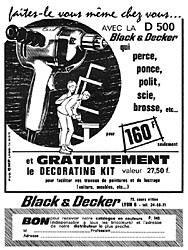 Advert Black & Decker 1964