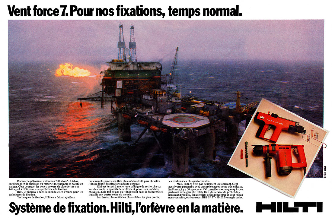 Advert Hilti 1981