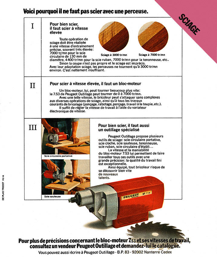 Advert Peugeot 1975