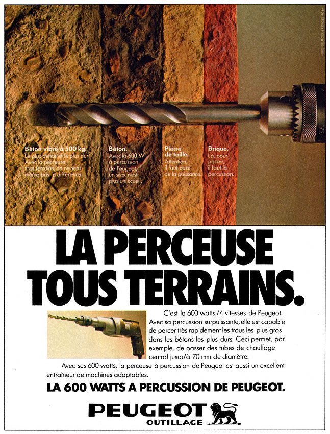 Advert Peugeot 1979