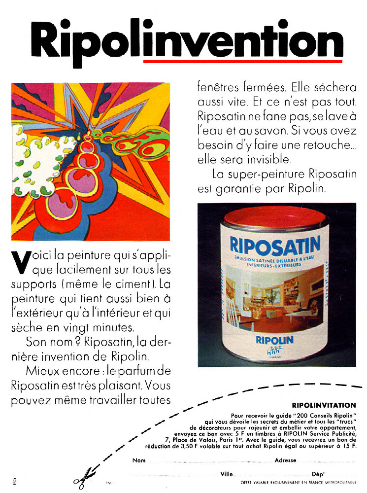 Advert Ripolin 1968