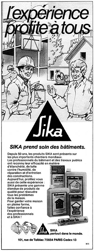 Advert Sika 1981