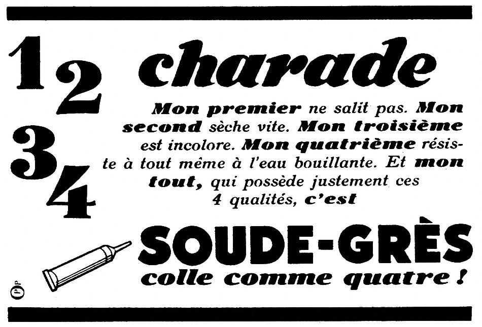 Advert Soude-Grs 1952