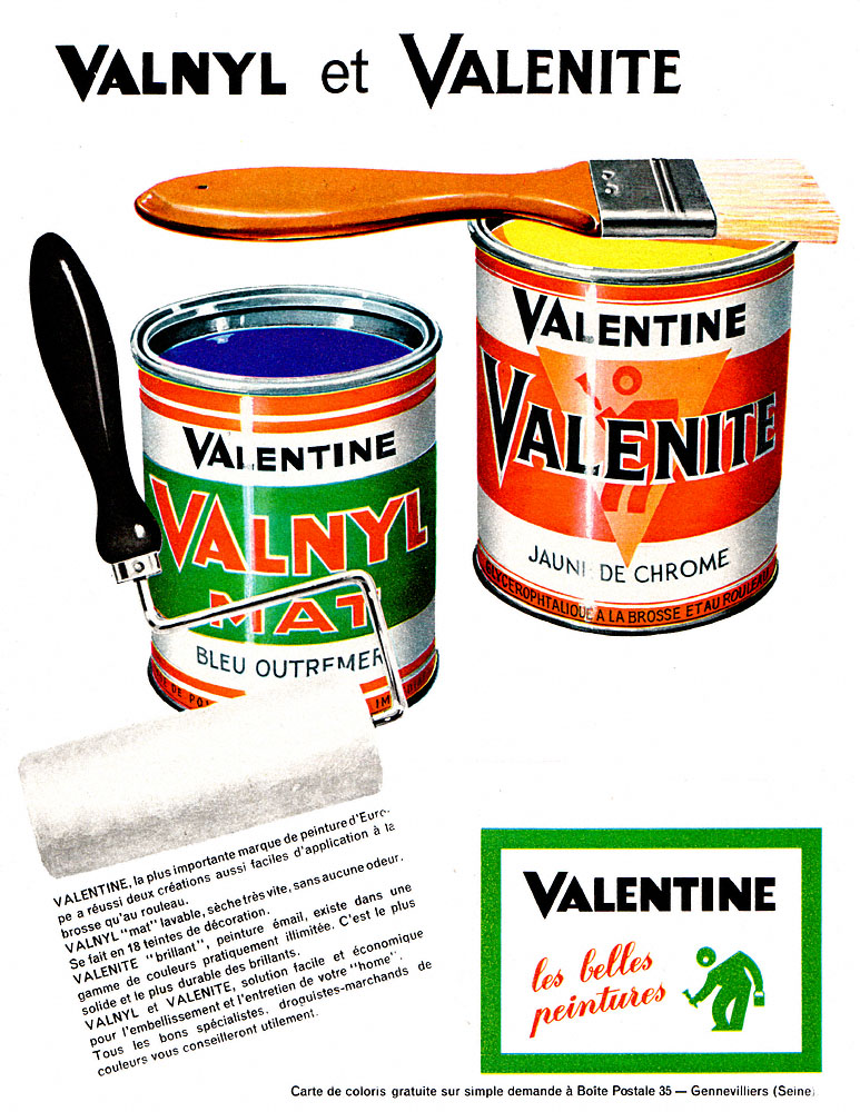 Advert Valentine 1962