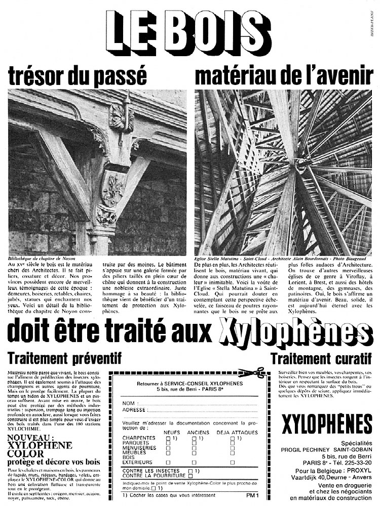 Advert Xylophene 1968