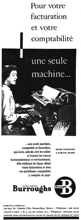 Advert Burroughs 1957