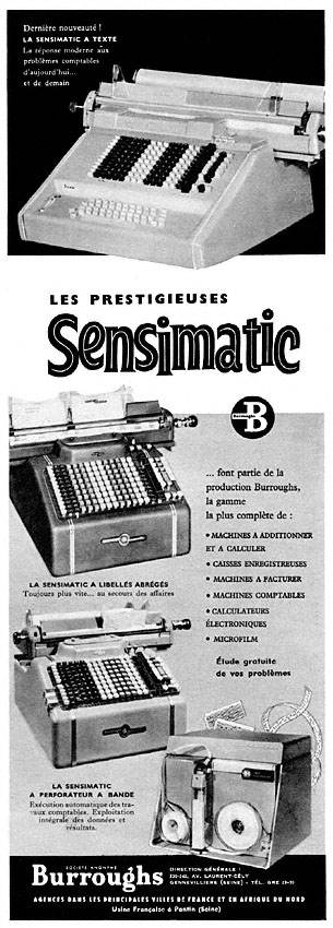 Advert Burroughs 1958