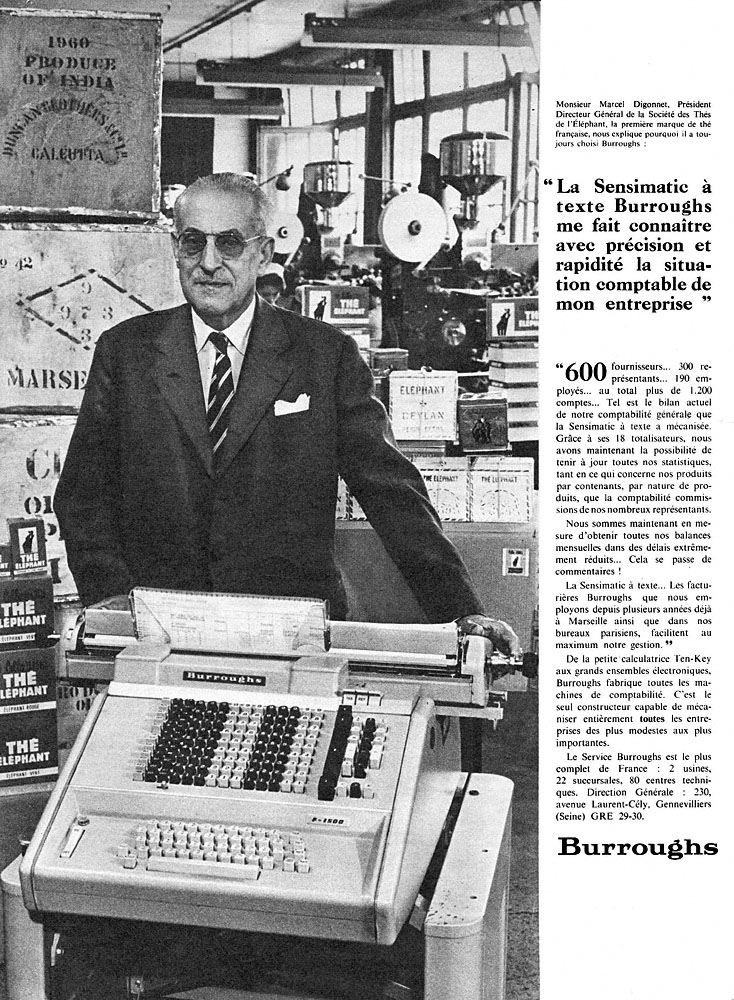Advert Burroughs 1961