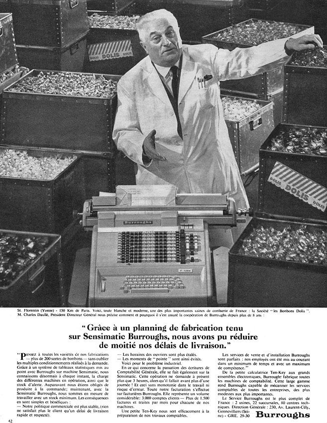Advert Burroughs 1962