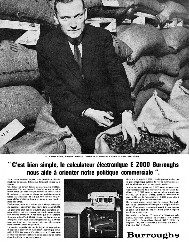 Advert Burroughs 1966