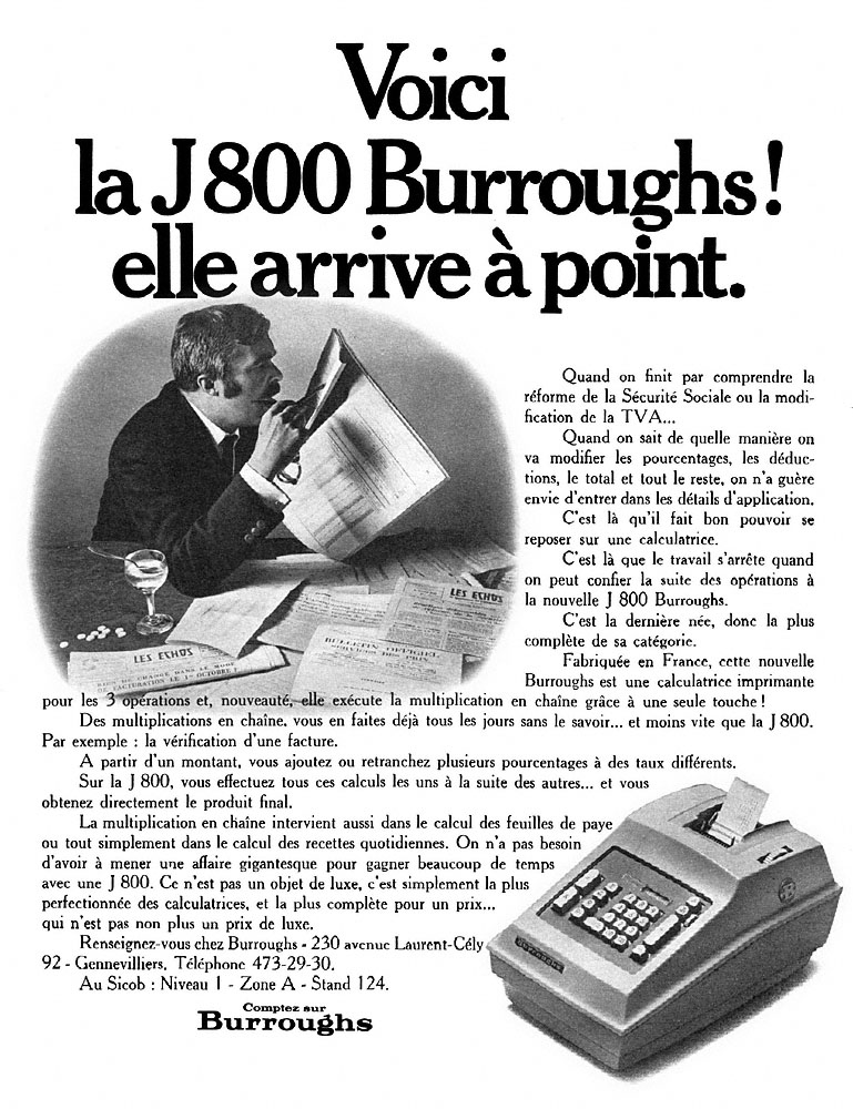 Advert Burroughs 1967