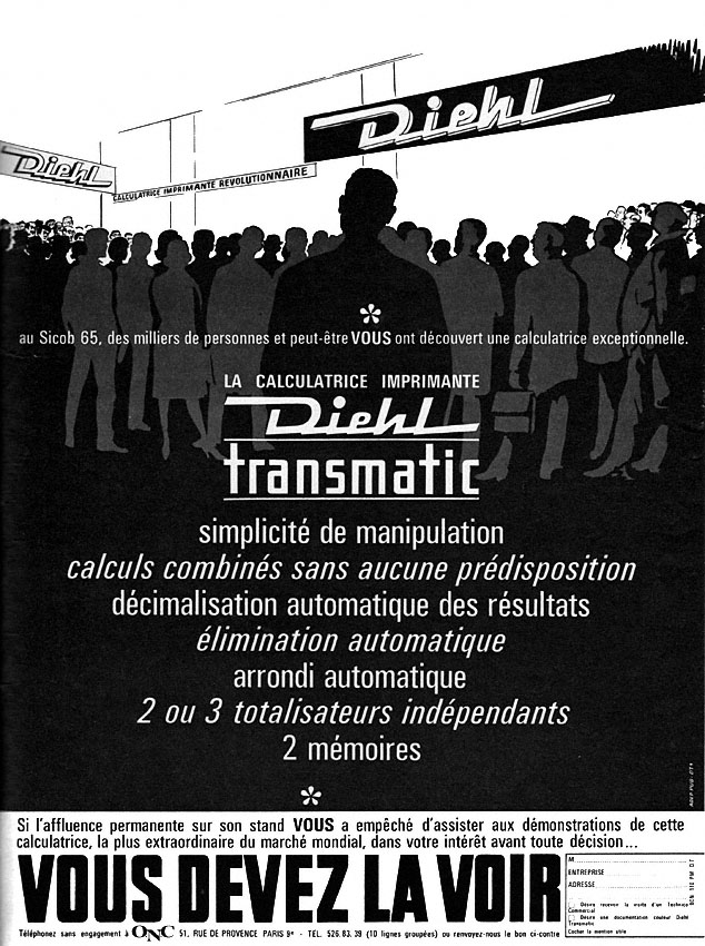 Advert Diehl 1965