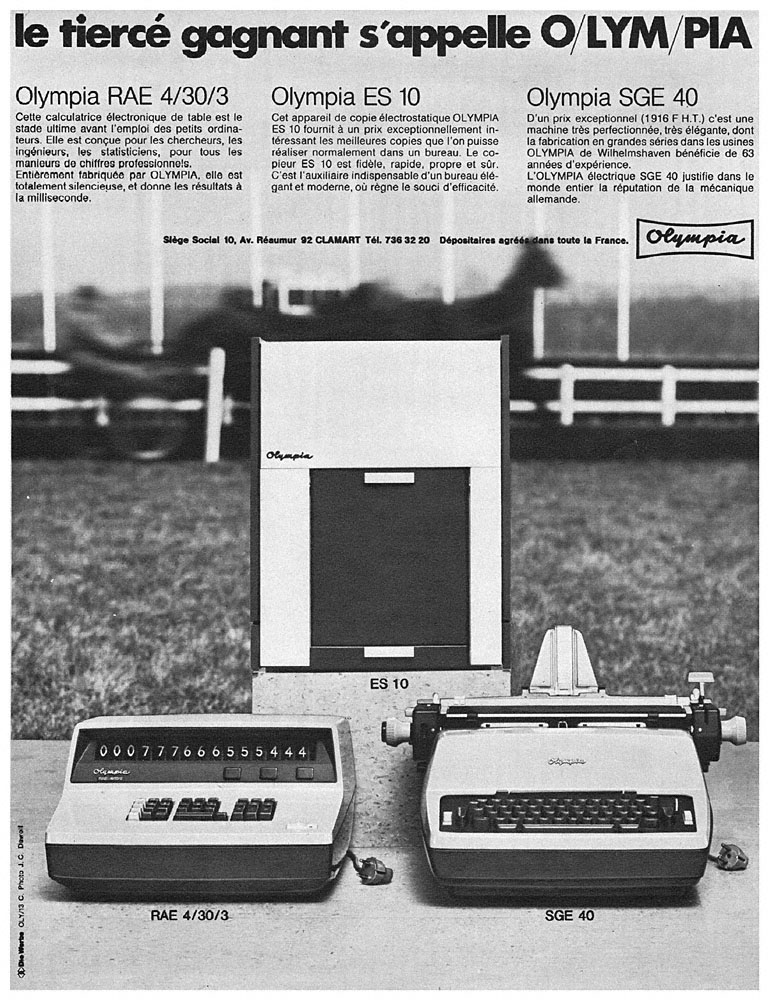 Advert Olympia 1968