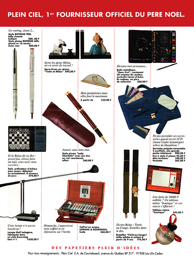 Advert Plein Ciel 1991