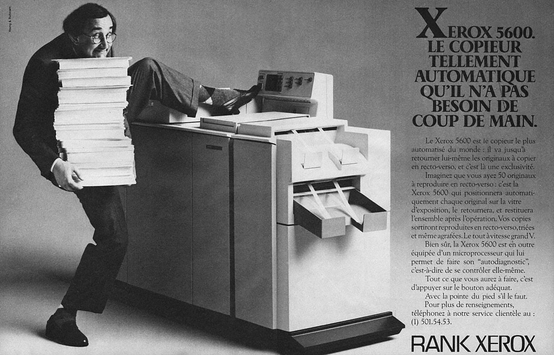 Advert Rank Xerox 1981