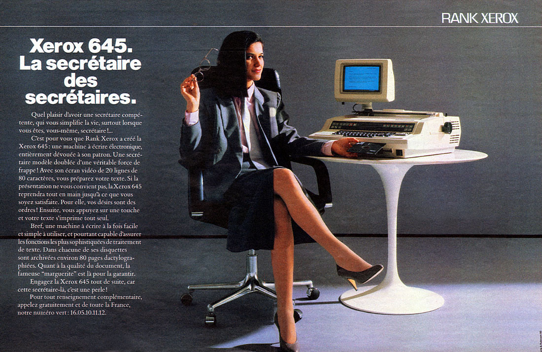 Advert Rank Xerox 1985