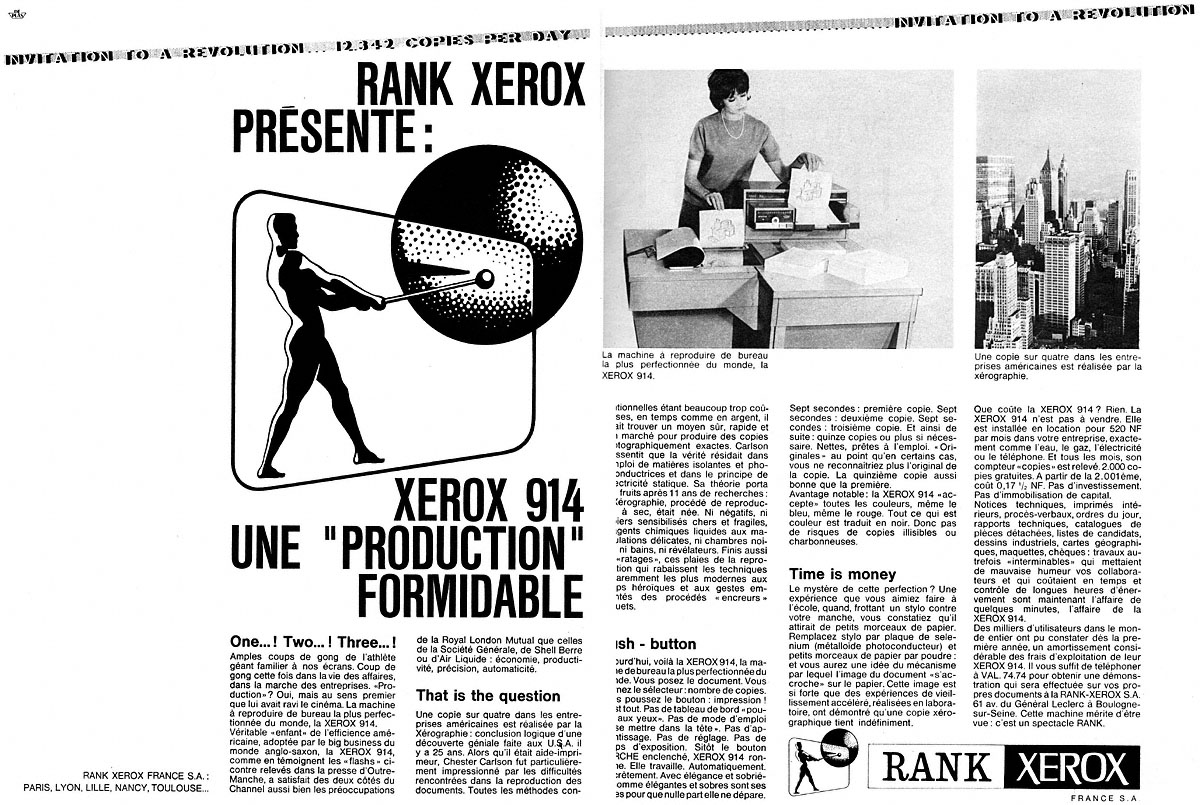 Advert Rank Xerox 1962